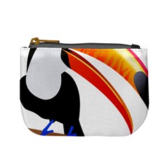 Cute Toucan Bird Cartoon Fly Mini Coin Purses