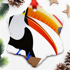 Cute Toucan Bird Cartoon Fly Ornament (snowflake)