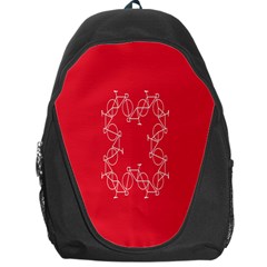 Cycles Bike White Red Sport Backpack Bag