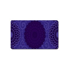 Flower Floral Sunflower Blue Purple Leaf Wave Chevron Beauty Sexy Magnet (name Card) by Mariart