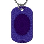 Flower Floral Sunflower Blue Purple Leaf Wave Chevron Beauty Sexy Dog Tag (One Side) Front