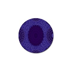 Flower Floral Sunflower Blue Purple Leaf Wave Chevron Beauty Sexy Golf Ball Marker (4 Pack)