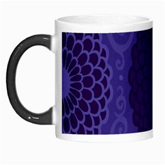 Flower Floral Sunflower Blue Purple Leaf Wave Chevron Beauty Sexy Morph Mugs