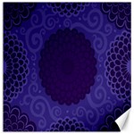 Flower Floral Sunflower Blue Purple Leaf Wave Chevron Beauty Sexy Canvas 16  x 16   15.2 x15.41  Canvas - 1