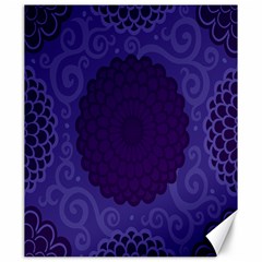 Flower Floral Sunflower Blue Purple Leaf Wave Chevron Beauty Sexy Canvas 20  X 24  