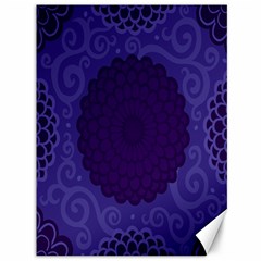 Flower Floral Sunflower Blue Purple Leaf Wave Chevron Beauty Sexy Canvas 36  X 48  