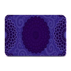 Flower Floral Sunflower Blue Purple Leaf Wave Chevron Beauty Sexy Plate Mats