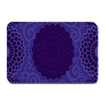 Flower Floral Sunflower Blue Purple Leaf Wave Chevron Beauty Sexy Plate Mats 18 x12  Plate Mat