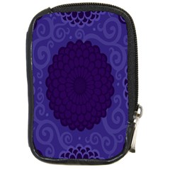 Flower Floral Sunflower Blue Purple Leaf Wave Chevron Beauty Sexy Compact Camera Cases by Mariart