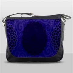 Flower Floral Sunflower Blue Purple Leaf Wave Chevron Beauty Sexy Messenger Bags by Mariart