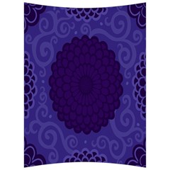 Flower Floral Sunflower Blue Purple Leaf Wave Chevron Beauty Sexy Back Support Cushion by Mariart