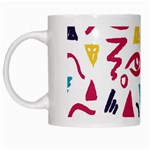 Eye Triangle Wave Chevron Red Yellow Blue White Mugs Left