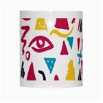 Eye Triangle Wave Chevron Red Yellow Blue White Mugs Center