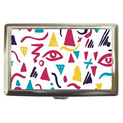 Eye Triangle Wave Chevron Red Yellow Blue Cigarette Money Cases by Mariart