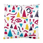 Eye Triangle Wave Chevron Red Yellow Blue Standard Cushion Case (One Side) Front