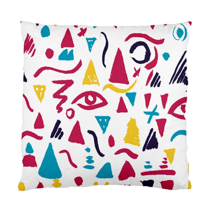 Eye Triangle Wave Chevron Red Yellow Blue Standard Cushion Case (One Side)