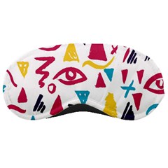 Eye Triangle Wave Chevron Red Yellow Blue Sleeping Masks