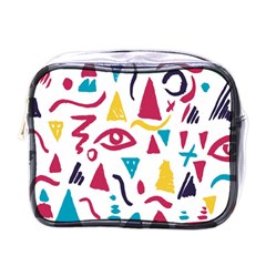 Eye Triangle Wave Chevron Red Yellow Blue Mini Toiletries Bags