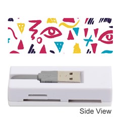 Eye Triangle Wave Chevron Red Yellow Blue Memory Card Reader (stick) 