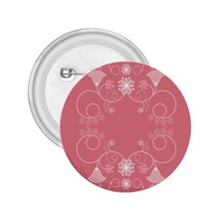 Flower Floral Leaf Pink Star Sunflower 2 25  Buttons