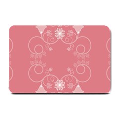 Flower Floral Leaf Pink Star Sunflower Small Doormat 