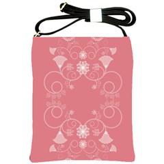 Flower Floral Leaf Pink Star Sunflower Shoulder Sling Bags by Mariart