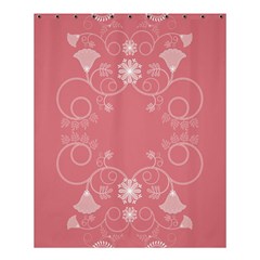 Flower Floral Leaf Pink Star Sunflower Shower Curtain 60  X 72  (medium)  by Mariart