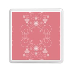 Flower Floral Leaf Pink Star Sunflower Memory Card Reader (square)  by Mariart