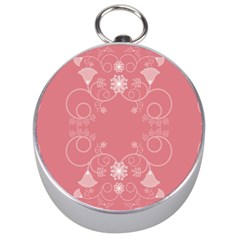 Flower Floral Leaf Pink Star Sunflower Silver Compasses