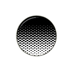 Gradient Circle Round Black Polka Hat Clip Ball Marker