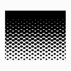 Gradient Circle Round Black Polka Small Glasses Cloth by Mariart