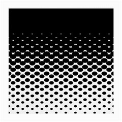 Gradient Circle Round Black Polka Medium Glasses Cloth by Mariart