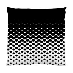 Gradient Circle Round Black Polka Standard Cushion Case (one Side)