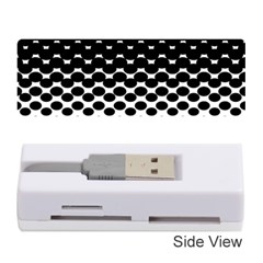 Gradient Circle Round Black Polka Memory Card Reader (stick) 