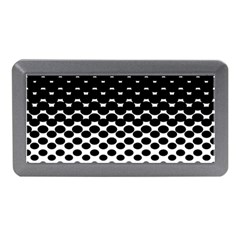 Gradient Circle Round Black Polka Memory Card Reader (mini) by Mariart