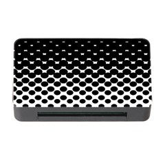 Gradient Circle Round Black Polka Memory Card Reader With Cf by Mariart