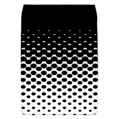 Gradient Circle Round Black Polka Flap Covers (l)  by Mariart