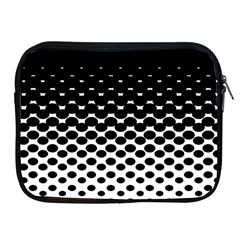 Gradient Circle Round Black Polka Apple Ipad 2/3/4 Zipper Cases by Mariart