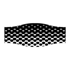 Gradient Circle Round Black Polka Stretchable Headband by Mariart