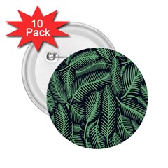 Coconut Leaves Summer Green 2 25  Buttons (10 Pack)  by Mariart