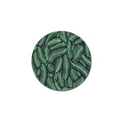 Coconut Leaves Summer Green Golf Ball Marker by Mariart