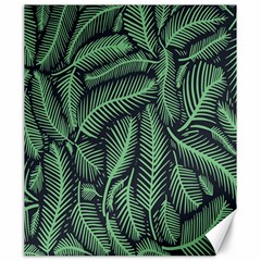 Coconut Leaves Summer Green Canvas 20  X 24   by Mariart