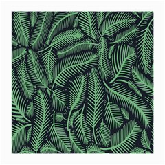 Coconut Leaves Summer Green Medium Glasses Cloth (2-side) by Mariart