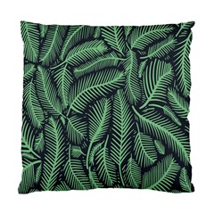 Coconut Leaves Summer Green Standard Cushion Case (two Sides)