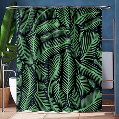 Coconut Leaves Summer Green Shower Curtain 60  X 72  (medium) 