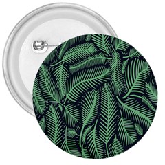 Coconut Leaves Summer Green 3  Buttons by Mariart