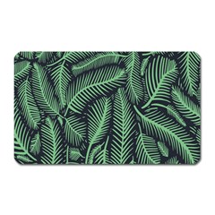 Coconut Leaves Summer Green Magnet (rectangular)