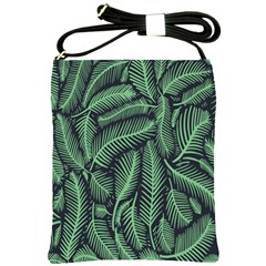 Coconut Leaves Summer Green Shoulder Sling Bags by Mariart