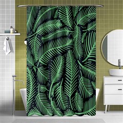 Coconut Leaves Summer Green Shower Curtain 48  X 72  (small)  by Mariart