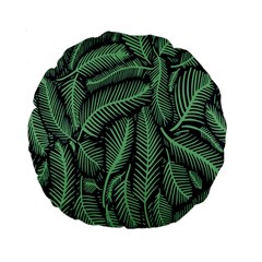 Coconut Leaves Summer Green Standard 15  Premium Round Cushions by Mariart